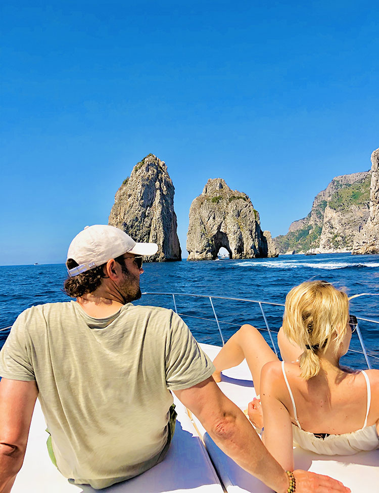 Boat Excursions in Capri - Faraglioni Rocks