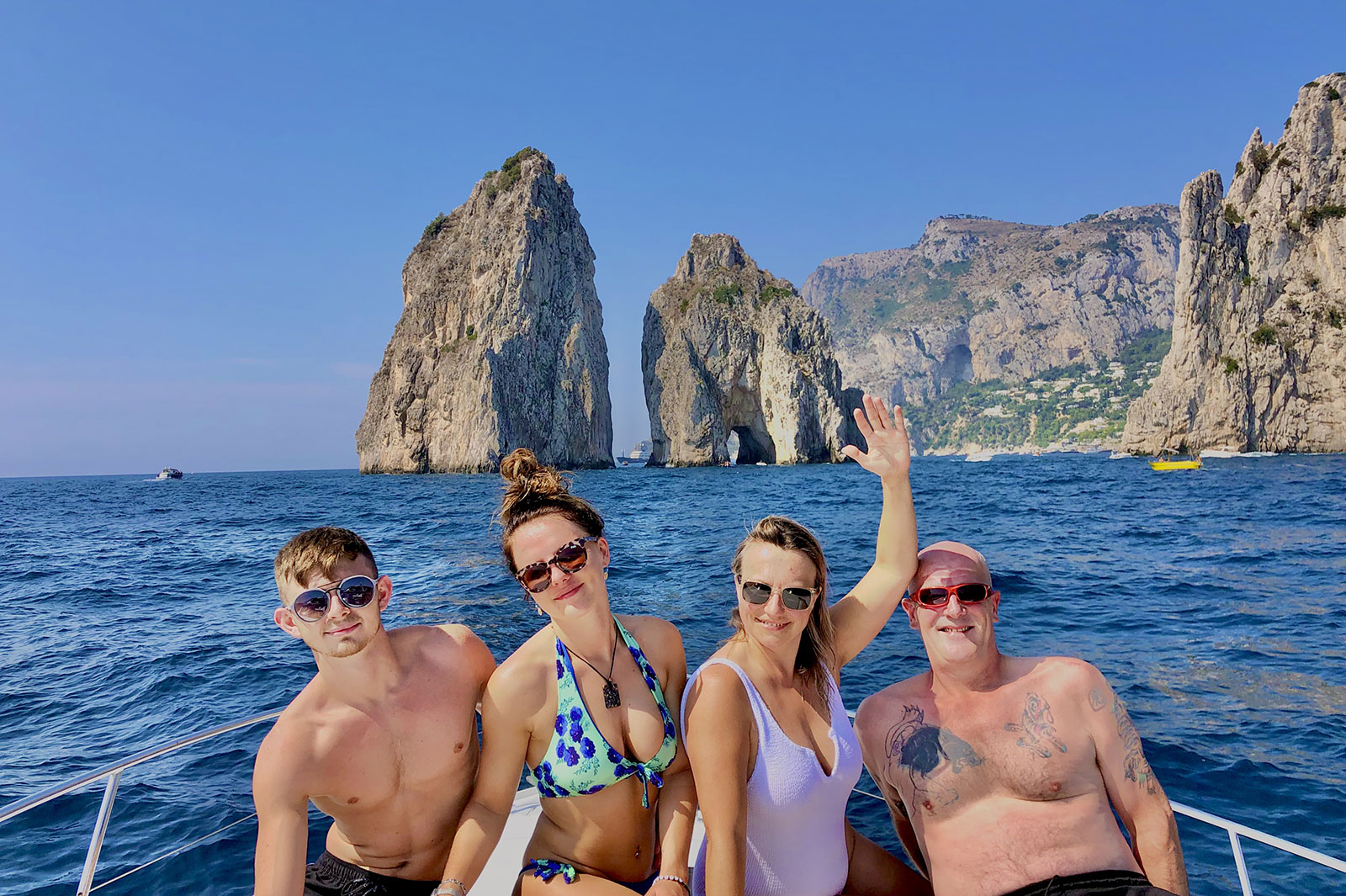 Amazing Boat Trip Around Capri - Faraglioni Rocks