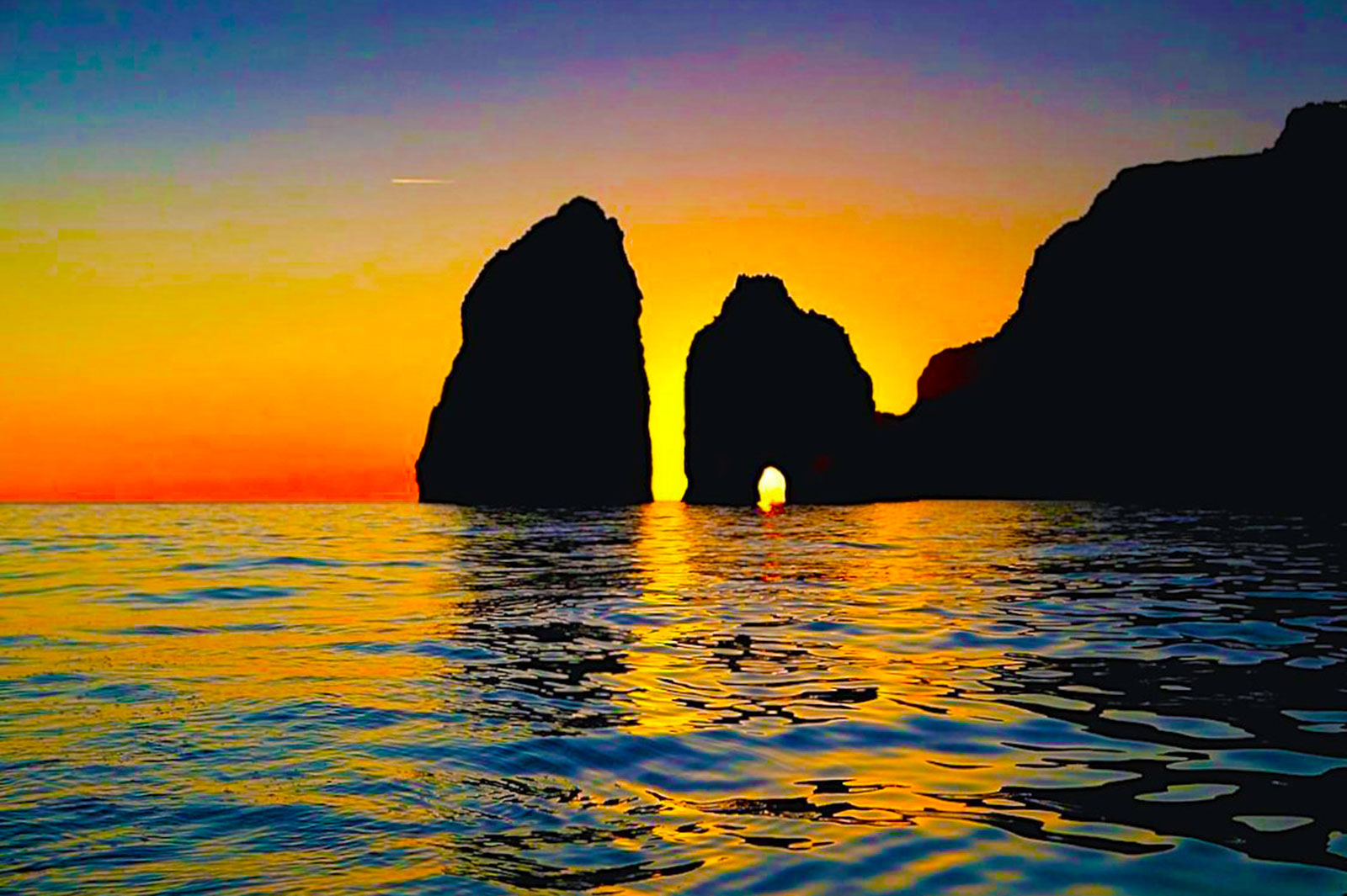 Capri Faraglioni Rocks - Sunset